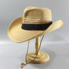 Male large size panama hats big head man foldable cowboy fedora cap men plus size straw hat 58CM 60CM 62CM