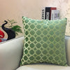Chenille Flocking Pillow Case Cushion Cover Grey Yellow Purple Red Green Coffee Circle Home Decorative Pillow Cover 45x45cm