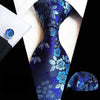HOT!! Men's Classic 8CM Silk Necktie ( Neck Tie Pocket Square Cufflinks Set )