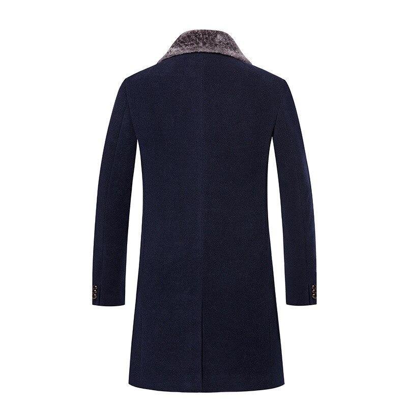 2019 New Arrival Winter High Quality Casual Trench Men Coat Jacket / Business Wool Thick Warm Men's Woolen Coat Large Size S-5XL - Surprise store