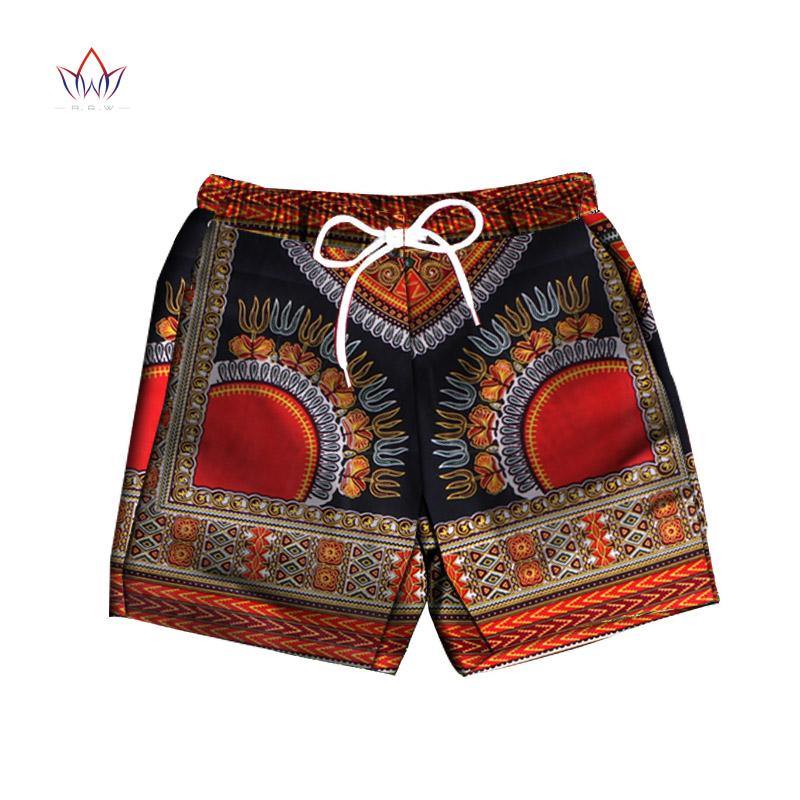 Men Short Pants Dashiki 100% Cotton African Print Short Pants Clothes Customized Beach Short Pants African Style Clothing WYN614 - Surprise store
