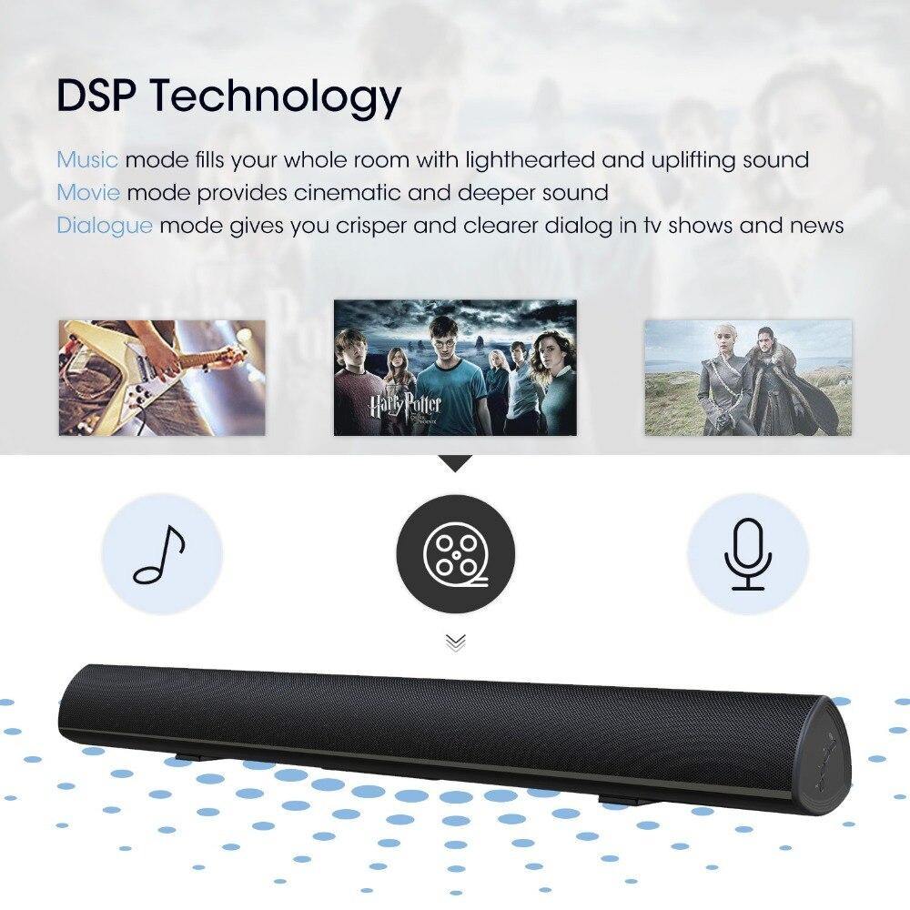 ELE ELEOPTION Home Theater 2.0 Sound System 100W Soundbar TV Bluetooth Speaker Support Optical AUX TV Sound Bar Subwoofer For TV - Surprise store