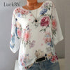 Summer Floral Print Women Blouse 5XL Plus Size Chiffon Blouses Half Sleeve Beach Shirt Office Work Shirts Blusas Feminina Tops - Surprise store