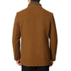 Men's Wool Coat Winter Cashmere Jacket Men Casual Windbreaker Long Slim Fit Trench Coat Thick Woolen With Detachable Scarf Coats - Surprise store