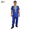 dashiki men african mens suits tops shirts pant 2 pieces set  3xl 4xl