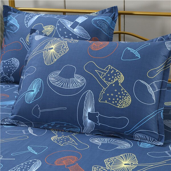 LAGMTA 1pc 100% Cotton Pillowcase Cartoon Plant Plaid Flower Zipper Pillowcase Multiple Styles Customizable To Any Size