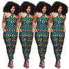 2019 fashion style new plus size african women jumpsuit S-L