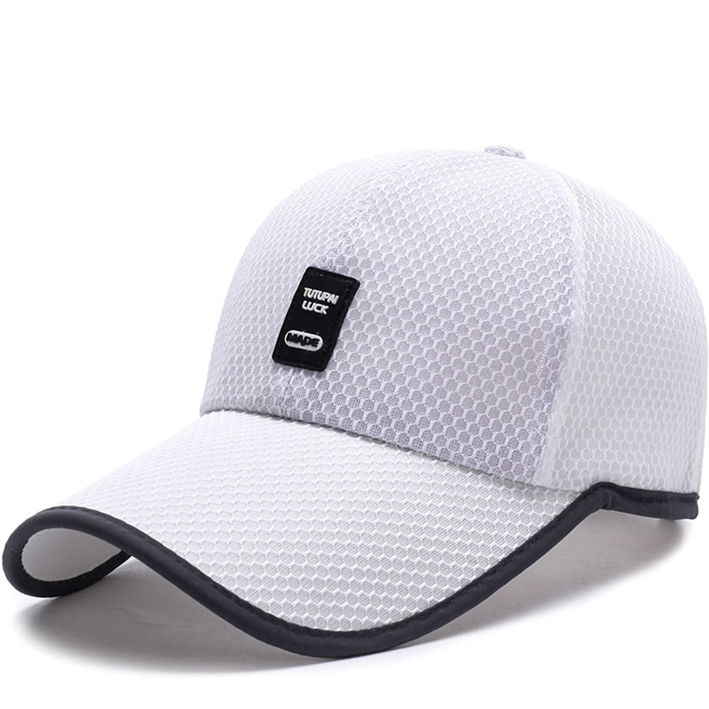 Limited Time Special full mesh cap Summer Breathable Mesh Baseball Cap Quick Drying Hats For Men Blue gray