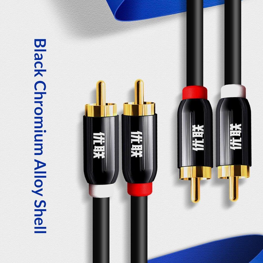 Unnlink HIFI 2RCA to 2 RCA RCA Cable OFC AV Audio Cable 1m 2m 3m 5m 8m 10m For TV DVD Amplifier Subwoofer Soundbar Speaker Wire - Surprise store