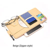 IKSNAIL Auto Car Accessories Sunglasses Clip Car Storage Bag Multifunctional Sun Visor Bill Business Card Holder Storage Box