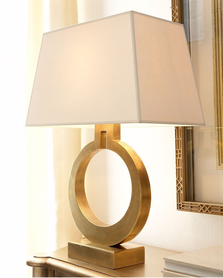 High Quality Modern Luxury Table Lamp Villa Golden Dining Table Decoration Table Lamp Nordic Retro Bedroom Bedside LED Light