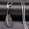 2021 Fashion Feather Stainless Steel Long Necklace for Men Gold Color Necklace Jewelry Gift acero inoxidable N1039S02