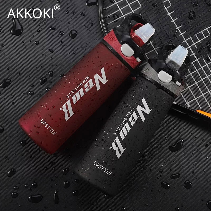 750/600ML Outdoor Travel Portable Drinkware Tritan Plastic Whey Protein Powder Sport Shaker Bottle For Water Bottles With Straw