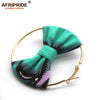 african fashion style earring for women AFRIPRIDE handmade ankara print women ear wear A1928002 - Surprise store