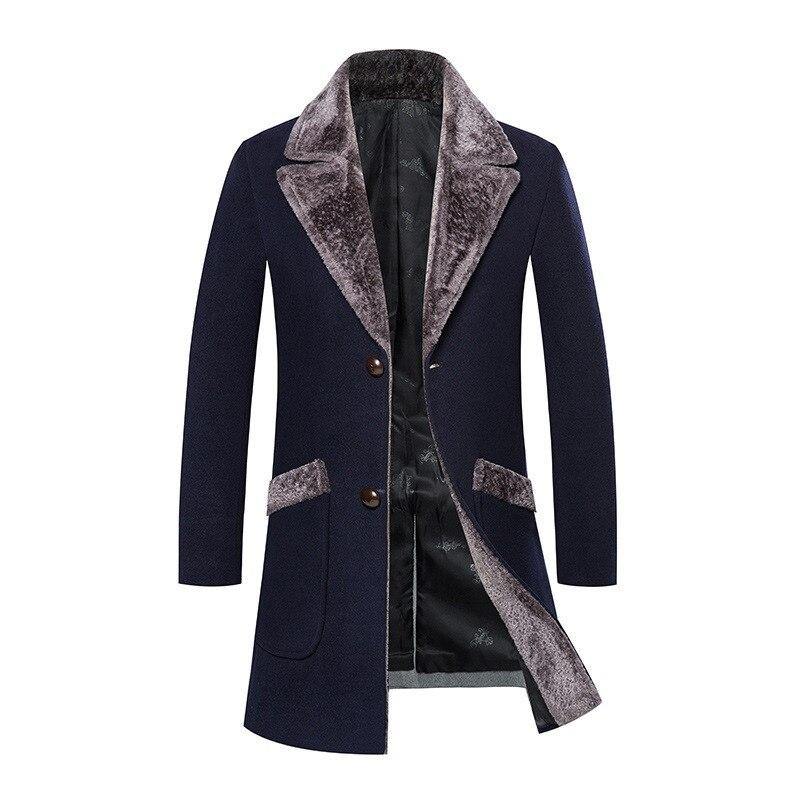 2019 New Arrival Winter High Quality Casual Trench Men Coat Jacket / Business Wool Thick Warm Men's Woolen Coat Large Size S-5XL - Surprise store