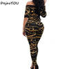 Autumn Off Shoulder Jumpsuits Long Pants For Women 2018 Elegant Fitness Short Sleeve Boho Playsuit Sexy Club Rompers Overalls - Surprise store