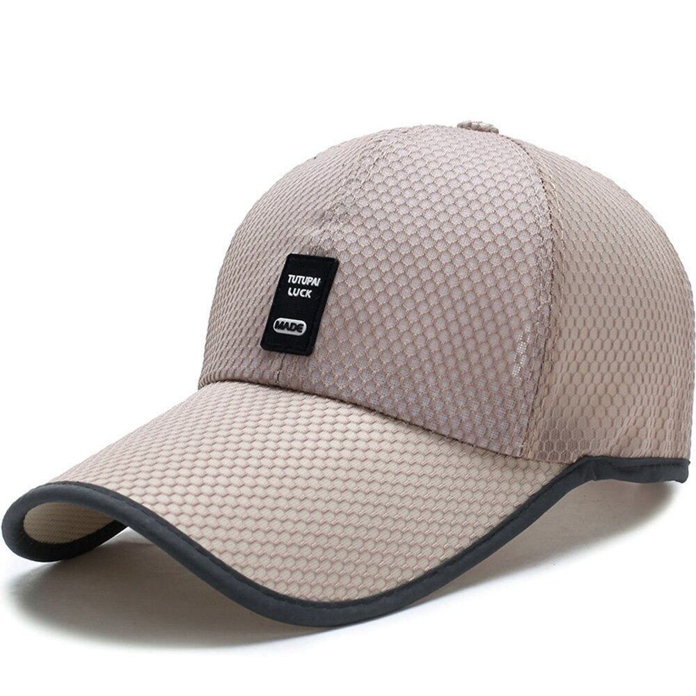 Limited Time Special full mesh cap Summer Breathable Mesh Baseball Cap Quick Drying Hats For Men Blue gray