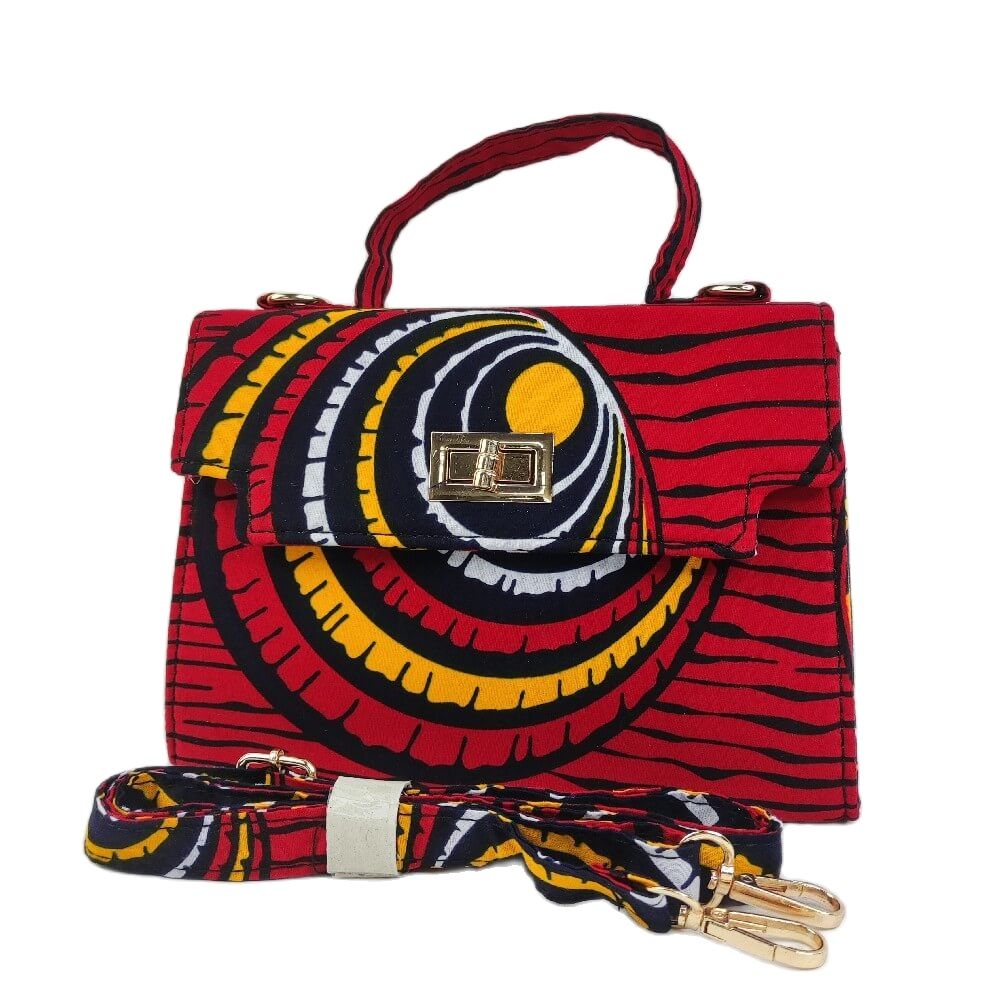 African bag Inclined Shoulder bag High Quality wax material Traditional Ankara Bag Cotton Wax Print material for Woman Bag