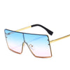 2020 Square Oversized Sunglasses Women Luxury Brand Sun Glasses Female Eyewear Plastic Frame Clear Lens UV400 Men Glasses Gafas - Surprise store