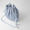 FUNMARDI Brand Design PU Leather Shoulder Bag Pleated Stripe Bucket Bag Ladies Crossbody Bag For Women Bag 2021 Handbag WLHB3081