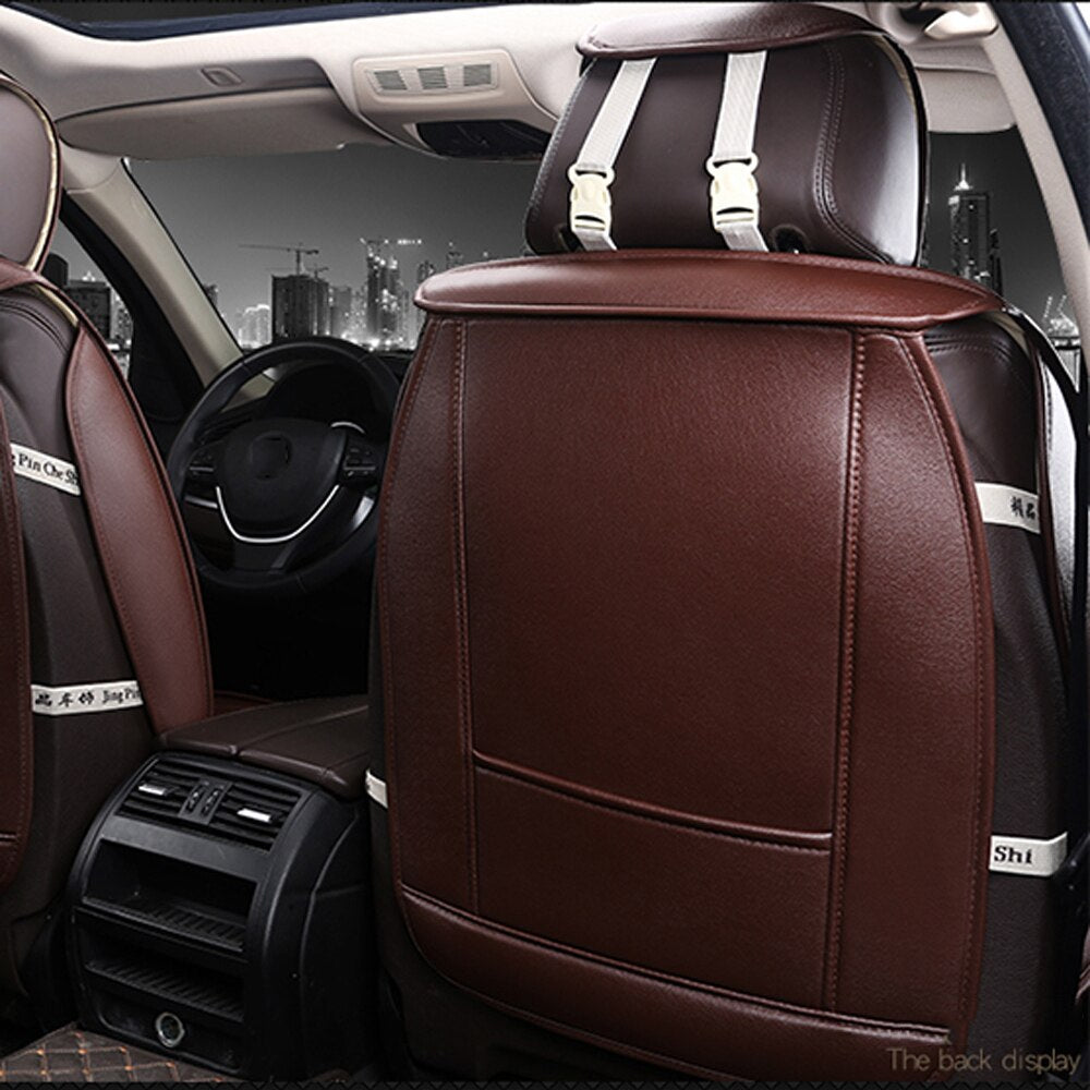 Car Accessories Car Front Seat Cover Breathable PU Leather Pad Cushion Cushion Protection Car Interior Supplies Universal