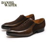 Luxury Handmade Oxford Formal Men Shoes Lace up Split Toe Coffee Black Office Wedding Shoes Suede Patchwork Leather Shoes Men