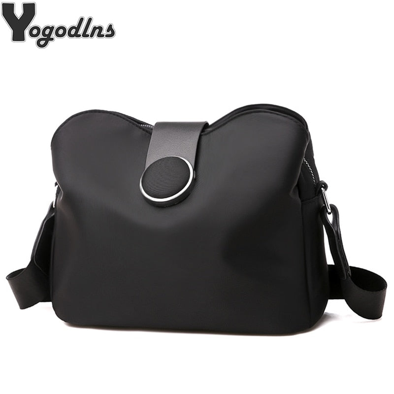 Vintage Nylon Waterproof Shoulder Bag Women Wild Crossbody Bag Simple Messenger Bag Daily Female Handbag Travel Lady Purse Bolso