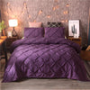White Duvet Cover Set Pinch Pleat 2/3pcs Twin/Queen/King Size Bedclothes Bedding Sets Luxury Home Hotel Use(no filling no sheet)
