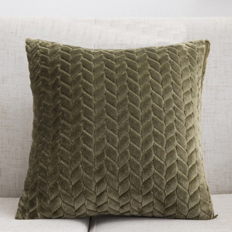 Fashion Feather Fur Decorative Cushion Cover Home Plush Pillow Case Bed Room Pillowcases Decoration Sofa Throw Pillow covers