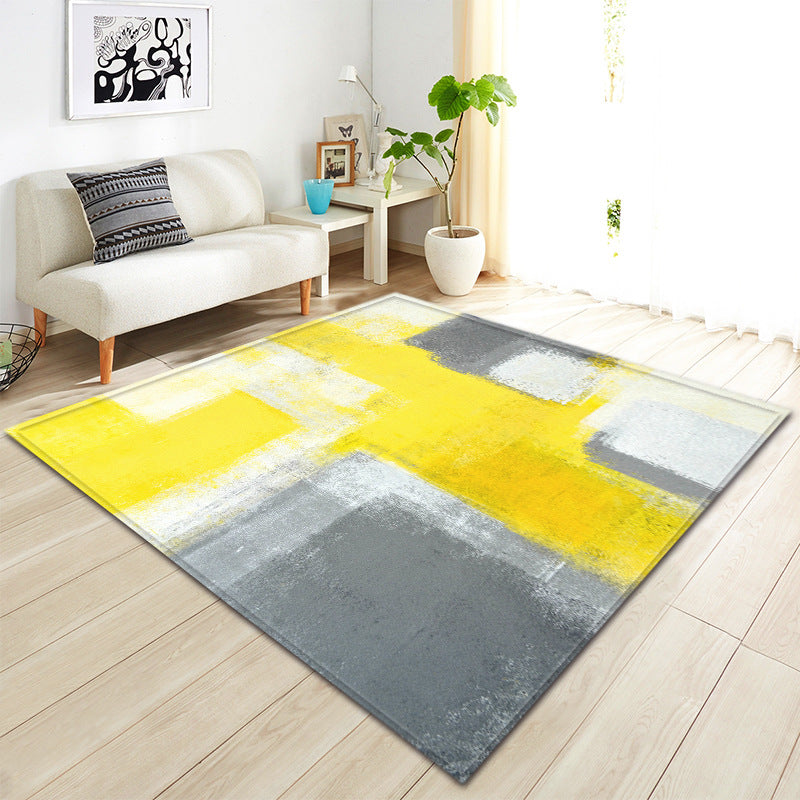TONGDI BOHO Carpet Anti-skid Modern Elegant Artistic Printing Mat Soft Rug Luxury Decor For Home Parlour LivingRoom Bedroom