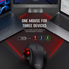 Jelly Comb Bluetooth Trackball Mouse Rechargeable 2.4G USB Wireless & Bluetooth Ergonomic Mice for Laptop Tablet PC Mac Android