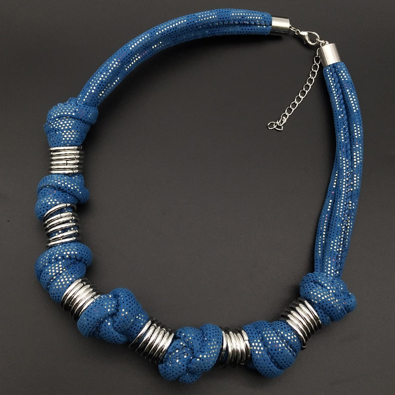Dandie Fashionable cotton rope necklace, simple female accessories