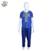 dashiki men african mens suits tops shirts pant 2 pieces set  3xl 4xl