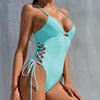 2021 Sexy Solid One Piece Swimsuit Women Swimwear Bodysuit Swimsuit Female Monokini High Waist Bathing Suits Beach Wear #T4G - Surprise store