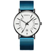 Men Watches 2021 Luxury Fashion Mens Business Watch Ultra Thin Thin Stainless Steel Mesh Belt Quartz Wrist Watch reloj hombre
