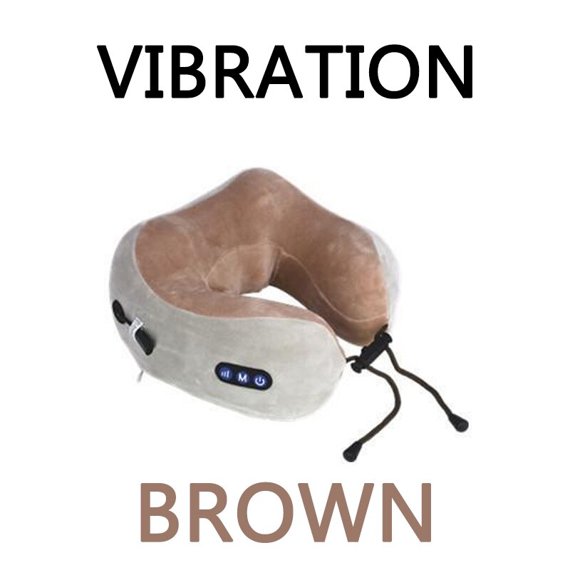 SB Massage U-Shaped Pillow Neck Pillow Multi-Function Shoulder and Cervical Vertebra Electric Outdoor pillow for airplane