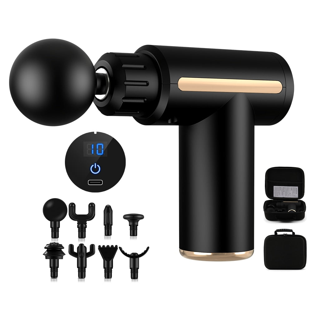 Health Manager Massage Gun Deep Tissue Percussion Muscle Massager For Pain Relief Fascia Gun Electric Body Massager