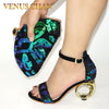New Arrival African Shoes and Bags Matching Set Decorated with Appliques Nigerian Shoes and Matching Bag Shoes and Bags To Match