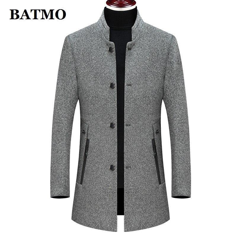 Batmo 2020 new arrival winter high quality wool thicked casual trench coat men,men's winter warm coat,winter jackets men 897 - Surprise store