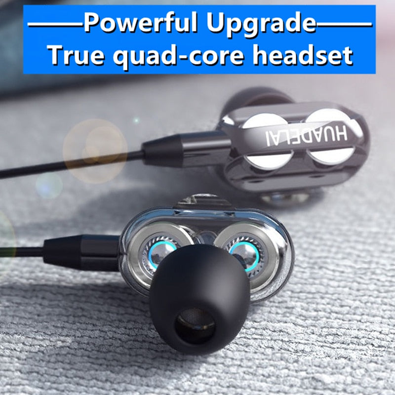 NEW Earphone Universal 3.5mm In-Ear Stereo Earbuds Built-in Microphone High Quality Wired Earphones Headset Headphones