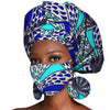 African Headwrap Earrings Hair Accessories Scarf Bonnet Ankara Wax Fabric Head Turban African Headscarf Mask Match Print A20H004