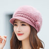 Hot Women Rabbit Fur Knitted Hats Casual Solid Color Autumn girls Winter Hat Female Bonnet Caps Boina Feminino - Surprise store