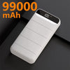 99000mah Power Bank External Battery PoverBank 2 USB LED Powerbank Portable Mobile phone Charger for Xiaomi MI iphone 8 X Huawei - Surprise store