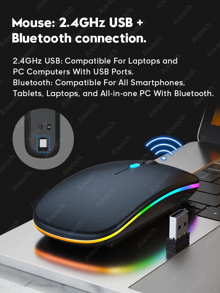 Backlit Teclado Bluetooth Keyboard For iPad Android Windows iOS Phone Tablet Wireless Keyboard Mouse For Samsung Huawei Tablet