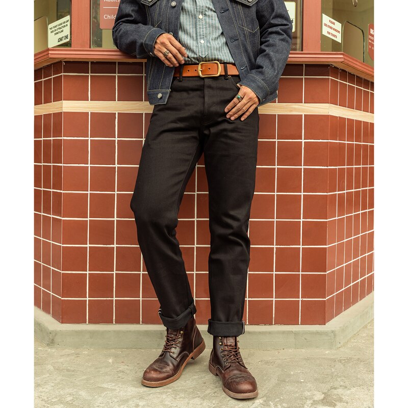 Red Tornado 14.5oz Selvage Jeans Slim Leg Opening Shape of 511 & GT Raw Denim