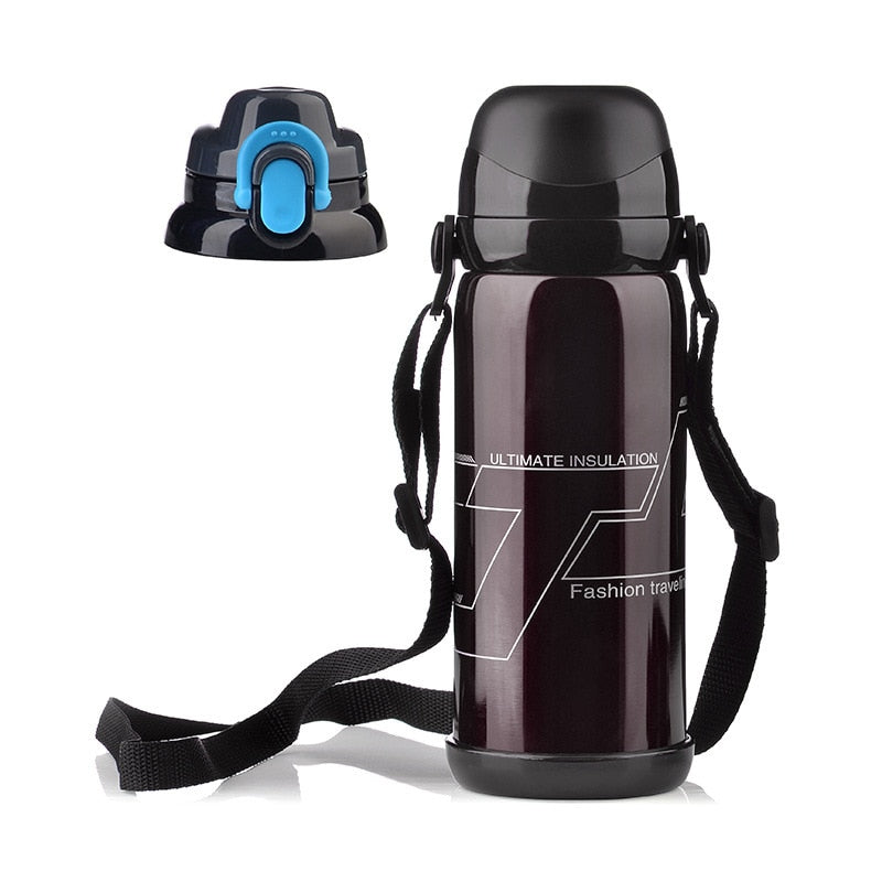 800ML Thermos Stainless Steel Insulation pot Portable Travel Kettle Tea vacuum bottle Outdoor Sports Vacuum flask Hot Water Cup