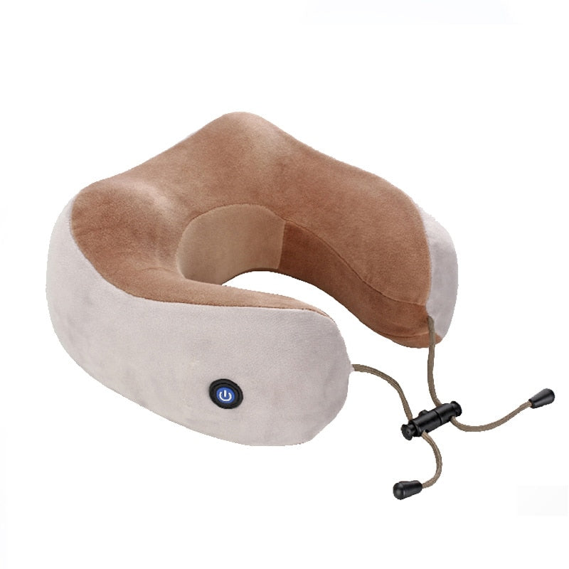 SB Massage U-Shaped Pillow Neck Pillow Multi-Function Shoulder and Cervical Vertebra Electric Outdoor pillow for airplane