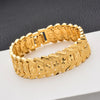 Fashion Plated 24K Gold Multi Shape Punk Bracelet Curb Cuban Chain Gold Color Bracelets Bangle For Men Women Jewelry Gifts
