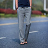 Golf Straight Pants Natural Linen Comfortable Breathable Men Summer Leisure Thin Flax Hemp Trousers Male Slim Lace-up City walk - Surprise store