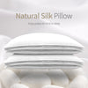 Pillow Chinese Natural 100% Silk Pillow 1.5kg/1.8kg/2.0kg Mulberry Memory White Pillow Health Sleeping Cotton Pillowcase Bedding